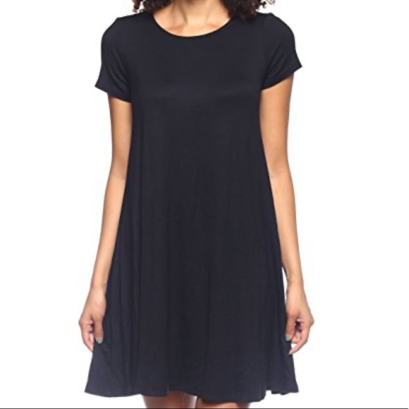 Ettellut Dresses & Skirts - New Black Flowy Casual Tunic Dress Multipurpose